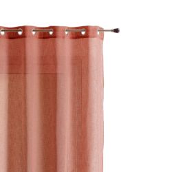 Voilage CIGAL polyester rose thé 140x240cm