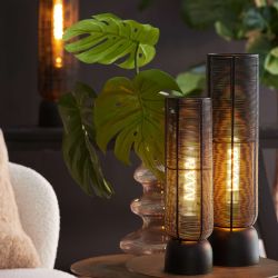 Lampe de table JEFE noir mat Ø11x39,5 cm
