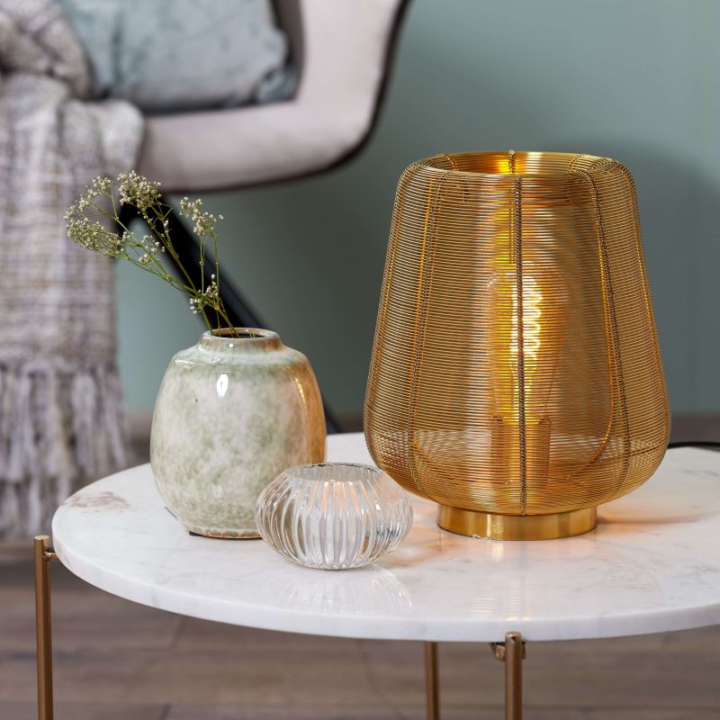 Lampe de table JEFE doré Ø22x26 cm