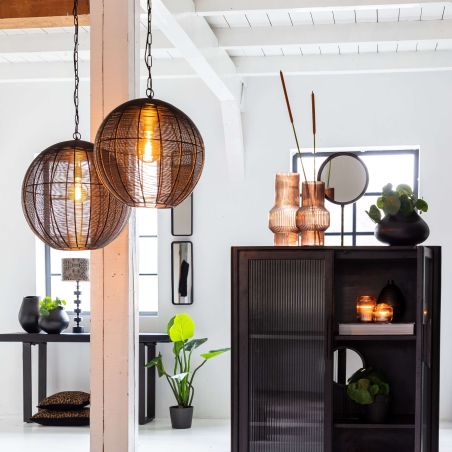 Suspension JEFE noir mat Ø50x54 cm