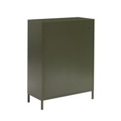 Buffet PANTONE métal vert olive 2 portes 75cm