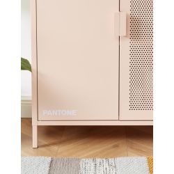 Buffet PANTONE métal rose blush 2 portes 75cm