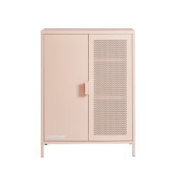 Buffet PANTONE métal rose blush 2 portes 75cm