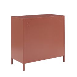 Commode PANTONE 4 tiroirs métal terracotta 80cm