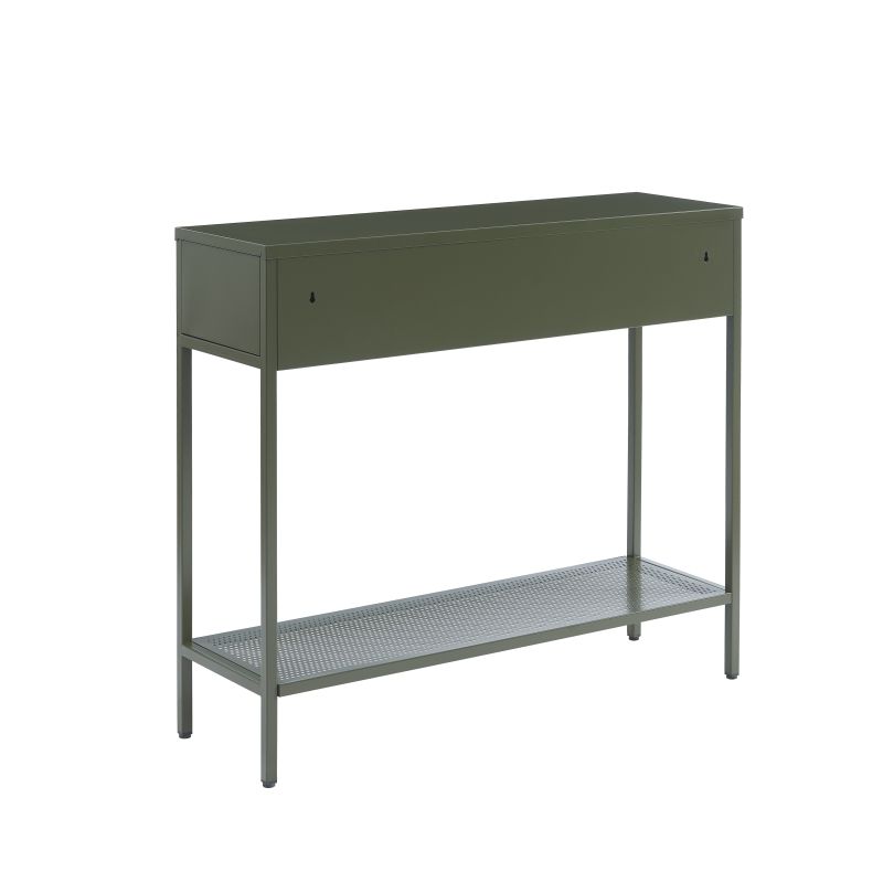Console PANTONEmétal vert olive foncé 100cm