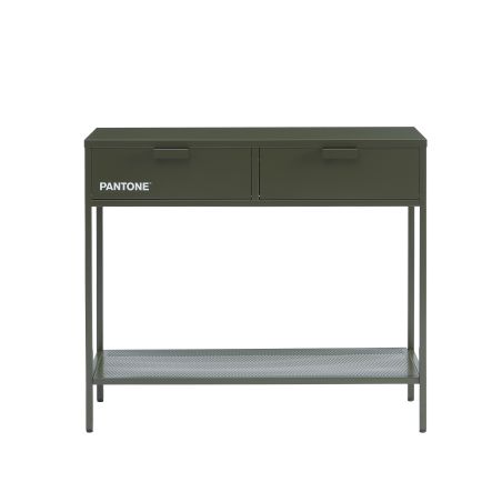 Console PANTONEmétal vert olive foncé 100cm