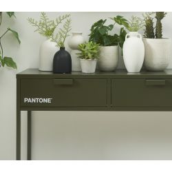 Console PANTONEmétal vert olive foncé 100cm