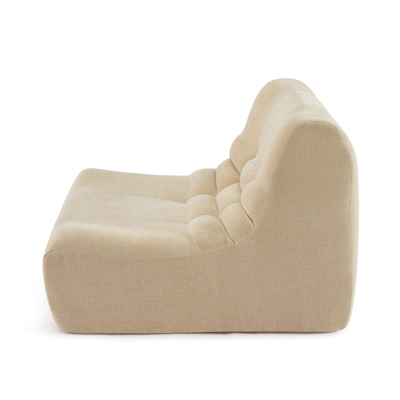 Chauffeuse JANIS modulable 1 place velours beige