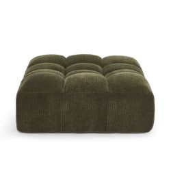 Pouf JANIS modulable 1 place velours vert