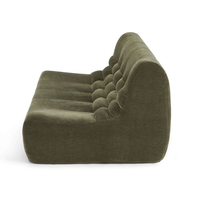 Banquette JANIS modulable 2 places velours vert