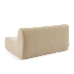 Banquette JANIS modulable 2 places velours beige