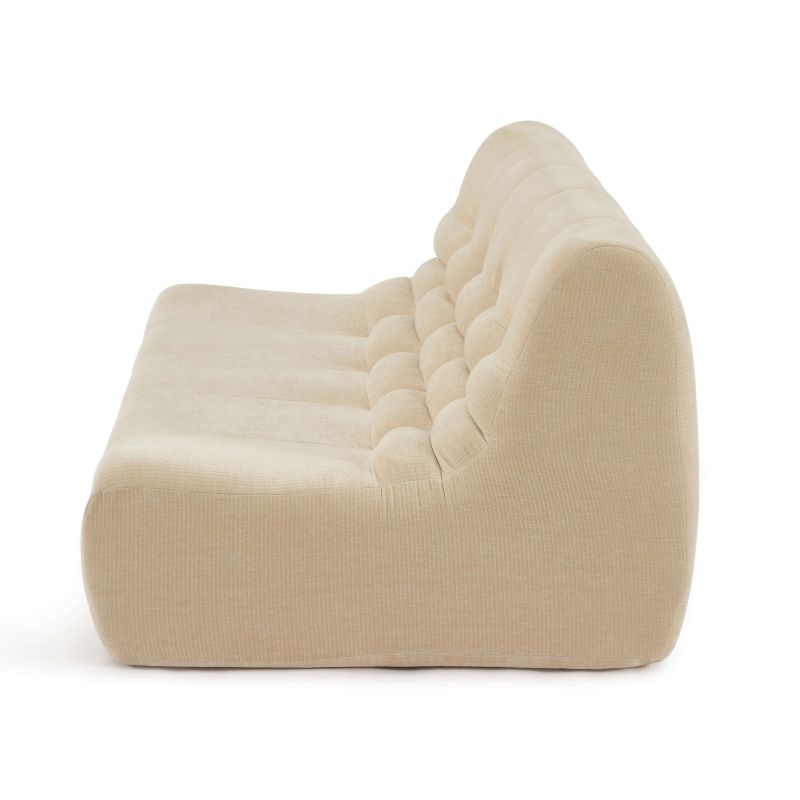 Banquette JANIS modulable 2 places velours beige