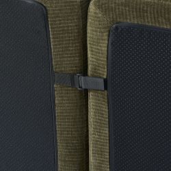 Chauffeuse d'angle JANIS modulable 1 place velours vert