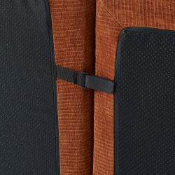 Banquette JANIS modulable 2 places velours terracotta