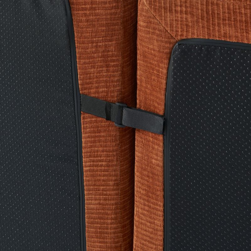 Banquette JANIS modulable 2 places velours terracotta