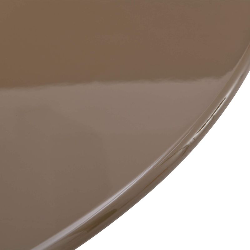 Table de séjour ronde NORI laquée brillante verte 120cm