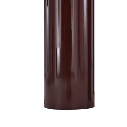 Table de séjour ronde NORI laquée brillante marron 120cm