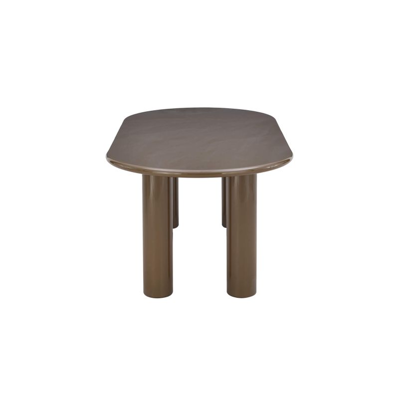 Table de séjour NORI laquée brillante verte 200cm