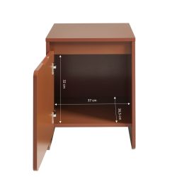 Table de chevet AKKA marron chocolat