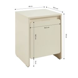 Table de chevet AKKA beige