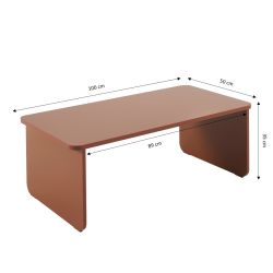 Table basse AKKA marron chocolat h35