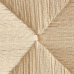 Lot de 2 chaises MARTIE chêne massif et corde