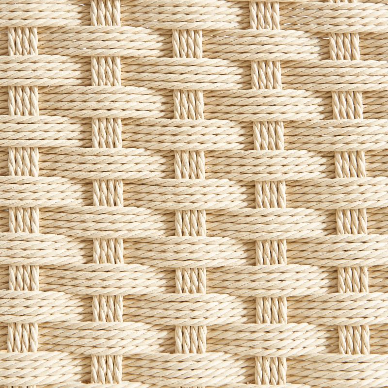 Lot de 2 tabourets ELLIO chêne massif et corde