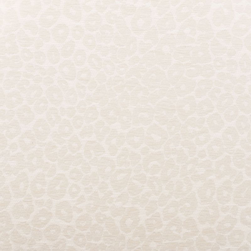 Lot de 2 chaises NOA tissu léopard écru pieds métal finition noyer