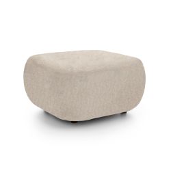 Pouf CARLOTTA tissu bouclette grège