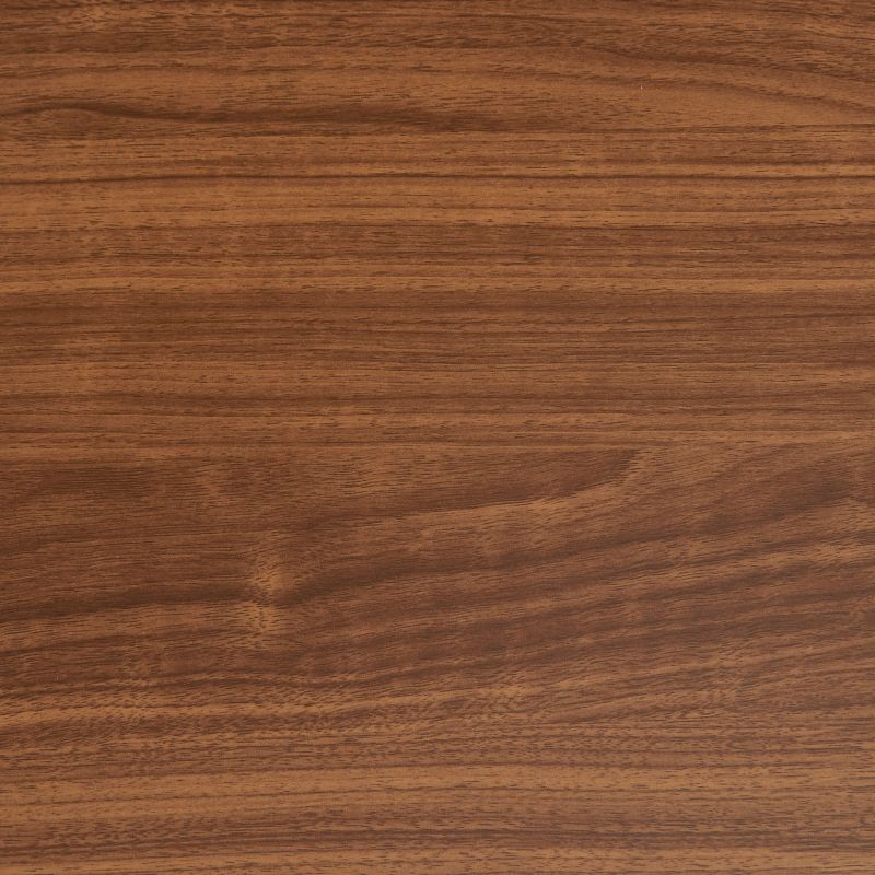 Table à manger ronde VASSI effet noyer 100cm