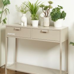 Console PANTONE métal taupe 100cm