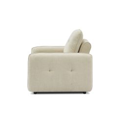 Fauteuil IMPA convertible tissu beige 1 place