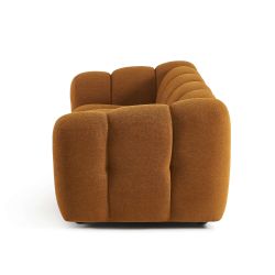 Canapé SUNNY 2 places tissu tweed bronze