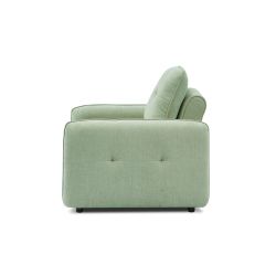Fauteuil convertible IMPA 1 place tissu chenille vert