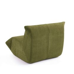 Fauteuil compressé KAIDO tissu vert 1 place