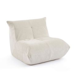 Fauteuil compressé KAIDO tissu beige 1 place