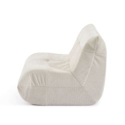 Fauteuil compressé KAIDO tissu beige 1 place