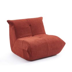 Fauteuil compressé KAIDO tissu terracotta 1 place