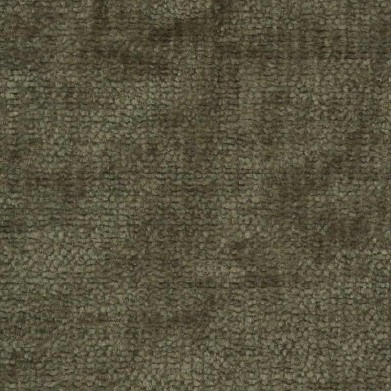 Canapé d'angle droit convertible CARLOTTA 4 places tissu chenille vert kaki