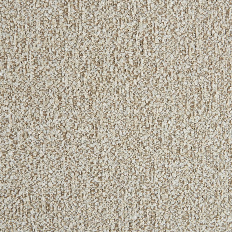 Canapé d'angle droit CORELA fixe tissu beige 4 places