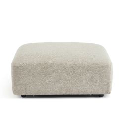 Pouf CORELA tissu beige 1 place
