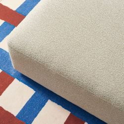 Pouf CORELA tissu beige 1 place