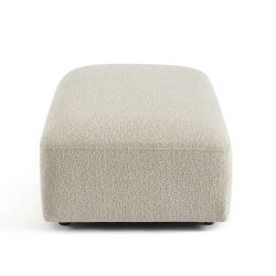 Pouf CORELA tissu beige 1 place