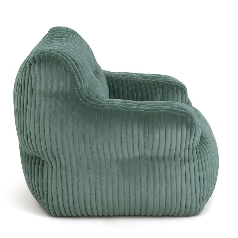Pouf LUFFY velours côtelé vert