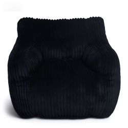 Pouf LUFFY velours côtelé noir