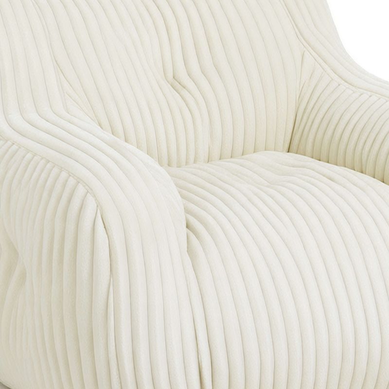 Pouf LUFFY velours côtelé beige