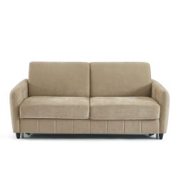 Canapé droit express ORNOA 3 places tissu taupe