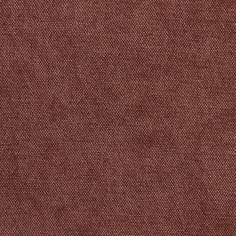 Pouf PANTONE tissu chenille terracotta et pied métal pivotant