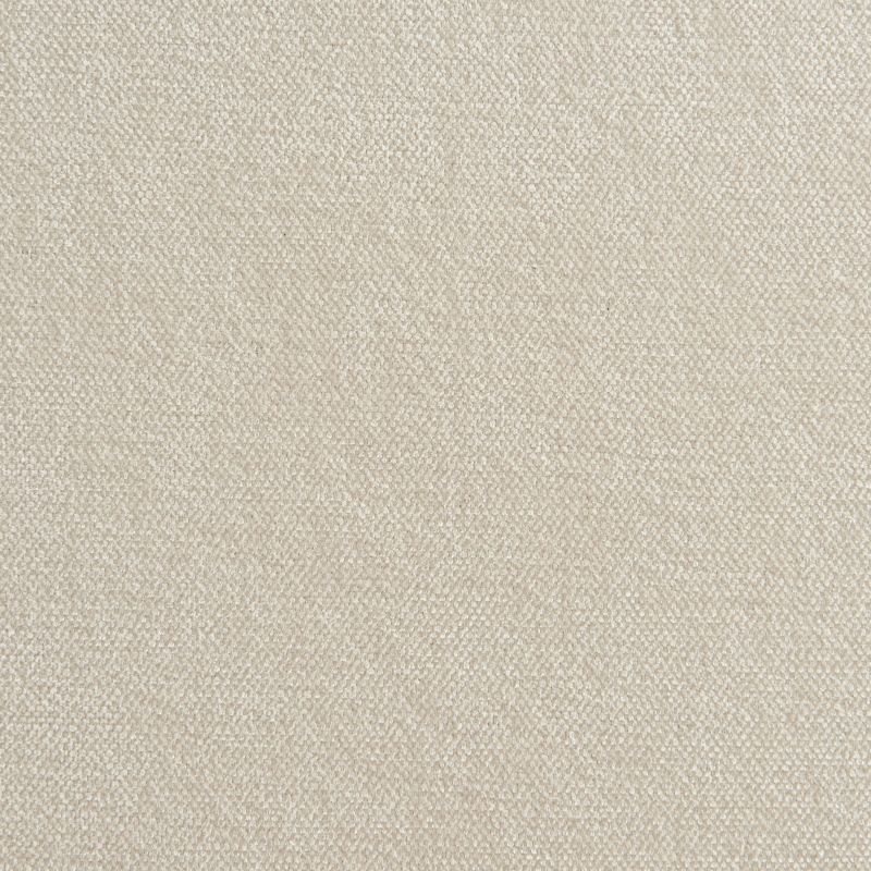 Pouf PANTONE tissu chenille beige sable et pied métal pivotant