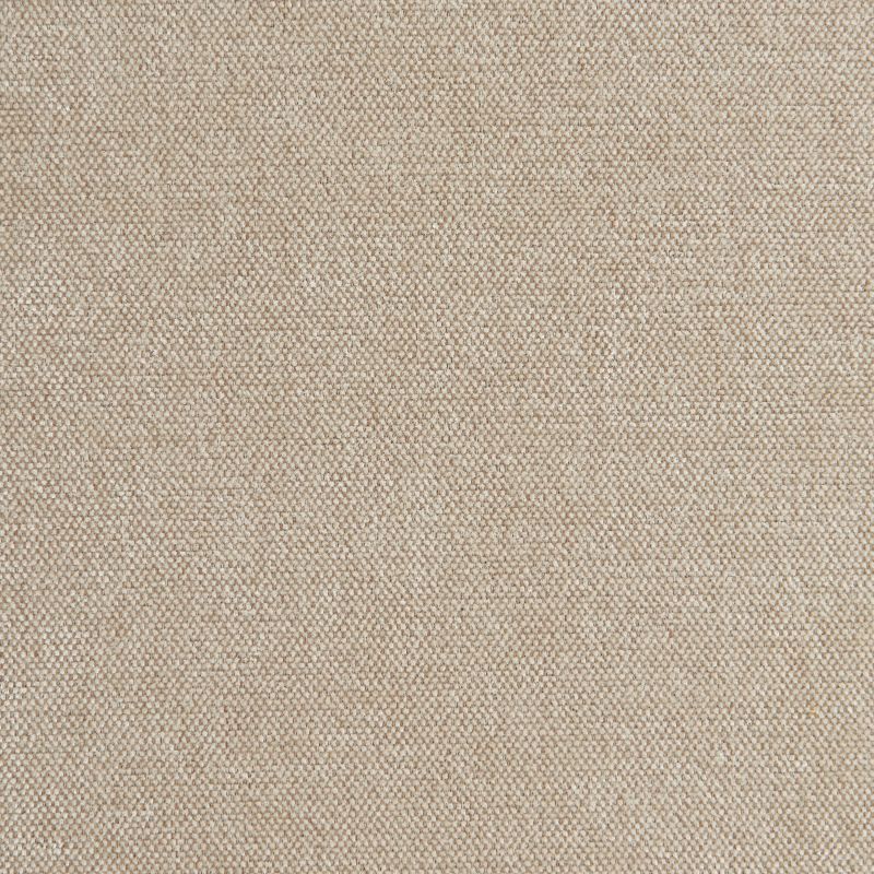 Pouf PANTONE tissu chenille taupe et pied métal pivotant